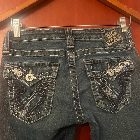 Big Star Legendary Blue Jeans SWEET Ultra Low Rise Sz 27S Bootcut Jeans - Picture 5 of 10